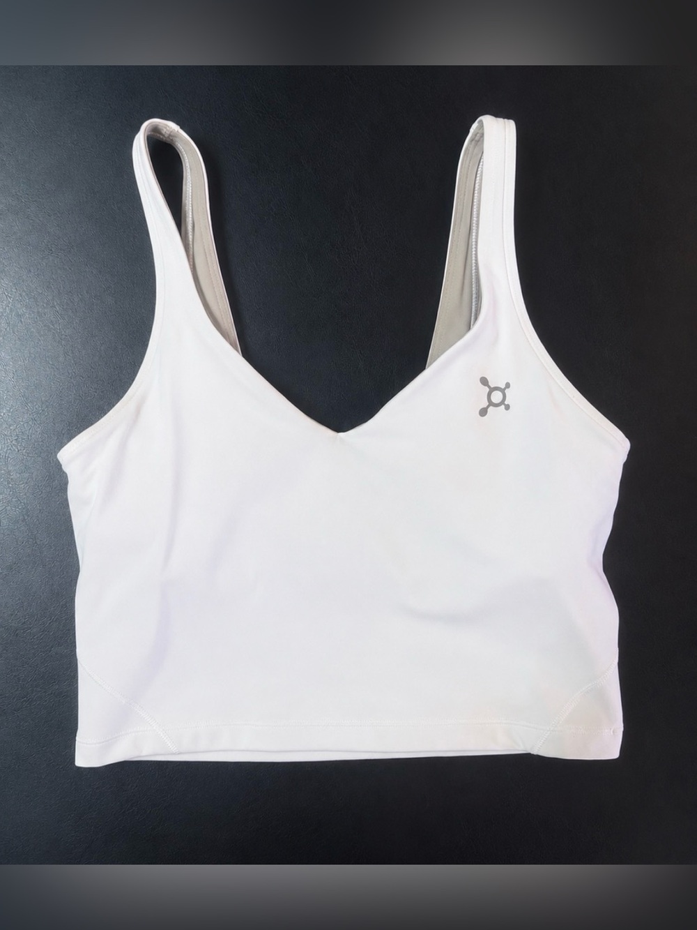 Lululemon-Align Tank-Orange Theory Collab-White-Size 8-EUC